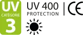 indice de protection solaire UV400 cat 3