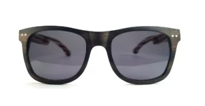 lunettes de soleil en bois de skateboard et ébène