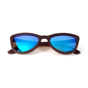 Lunettes en bois papillon pour femme