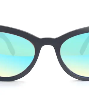 Accessoire glamour, lunettes papillon écologiques en bois d'ébène