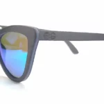 Lunettes de soleil rétro-chic en bois d'ébène, style Marilyn Monroe