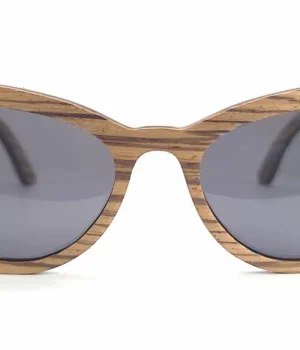 Monture papillon en bois Parker Zebra, alliant confort, qualité supérieure et élégance intemporelle pour un look sophistiqué.