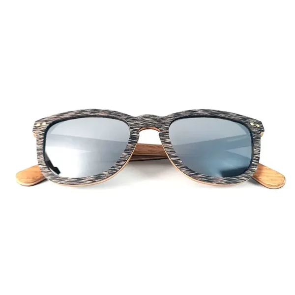 Monture légère et écologique en bois de palmier, idéale pour un confort maximal et un look tendance.