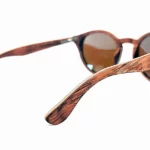 Monture légère en noyer et ébène des lunettes Harisson Blue.