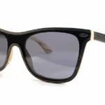 Lunettes de soleil en bois Arrow avec branches fines et design intemporel pour une élégance discrète.