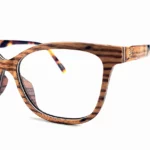 Lunette de vue en bois zebrano