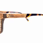 Achetez des lunettes de vue en bois de zébrano Naxos Brown