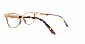 Lunette de vue en bois zebrano