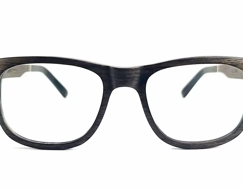 Lunettes de vues en bois noyer Naxos Black