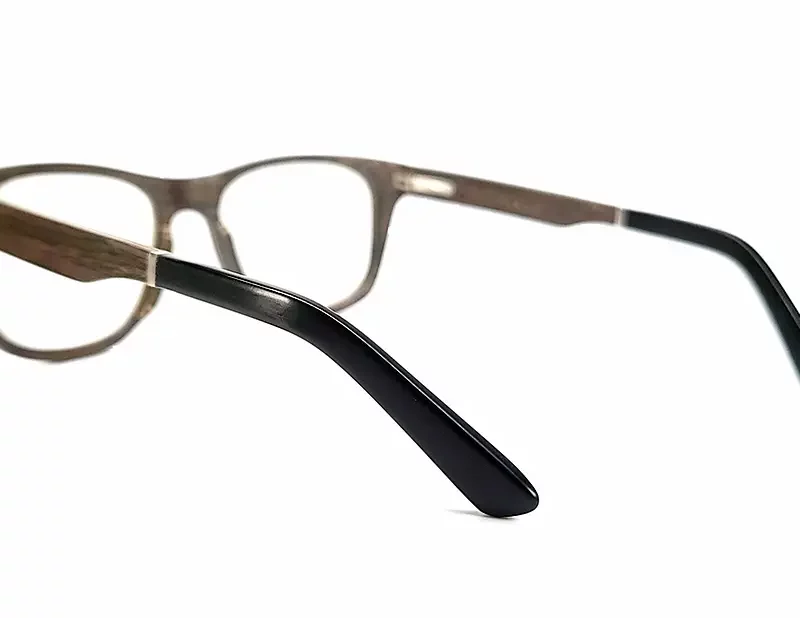 Découvrez nos lunettes de vue en bois noyer pour un style authentique du modèle Naxos Black