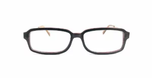 lunettes en bois de noyer rectangulaire