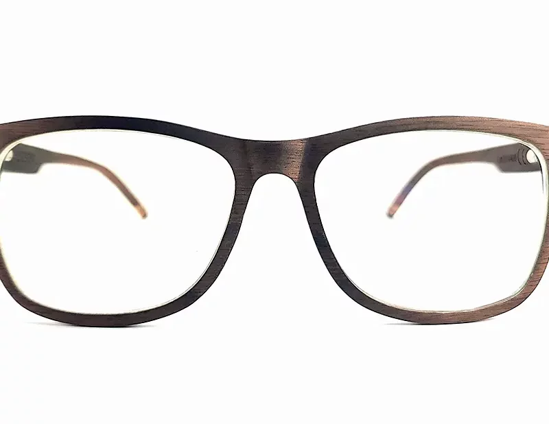 Lunette en bois pour verres optique Kea