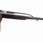 Vue de face des lunettes de vue en bois optique Tinos