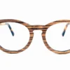 Lunette de vue en bois zebrano