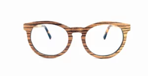 Lunette de vue en bois zebrano