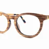 Lunette de vue en bois zebrano