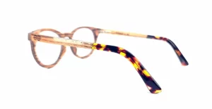 Lunette de vue en bois zebrano