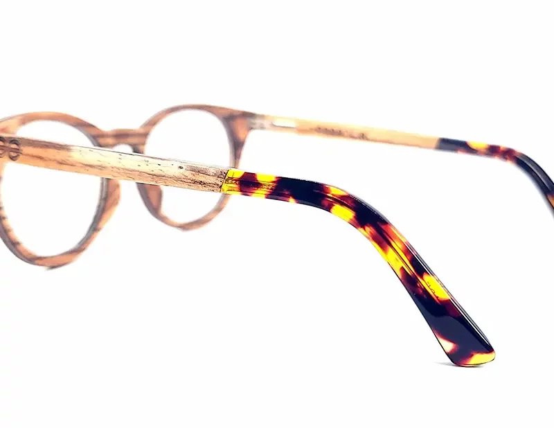 Lunette de vue en bois zebrano