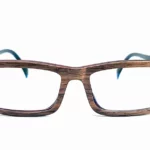 lunettes de vue en bois zébrano rectangulaire