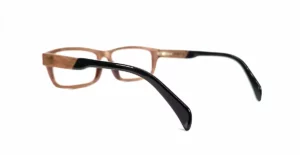 lunettes de vue en bois zébrano rectangulaire