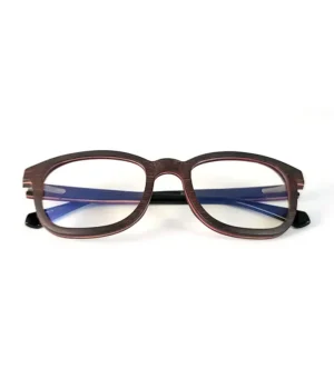 Focus sur la monture rectangulaire des lunettes Syros black : style moderne et élégant pour rehausser votre look au quotidien.