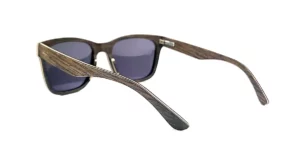 Lunettes de soleil carrées en bois de chêne