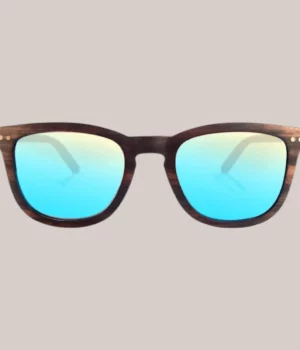 Alternative view of Lunettes bois Douglas-Bleue