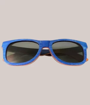 Alternative view of Lunettes bois San-Francisco-Bleue