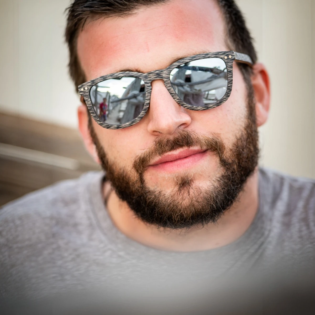 Lunettes de soleil bois en palmier Douglas – Image 7