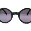 Lunettes polarisées ronde en bois de soleil John