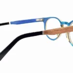 Lunettes de vue pantos en bois de noyer