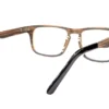 Les lunettes Samos sont des modèles optiques classiques et sobres en bois de palissandre