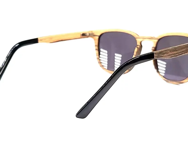 Lunettes de soleil en bois Falcon pour hommes