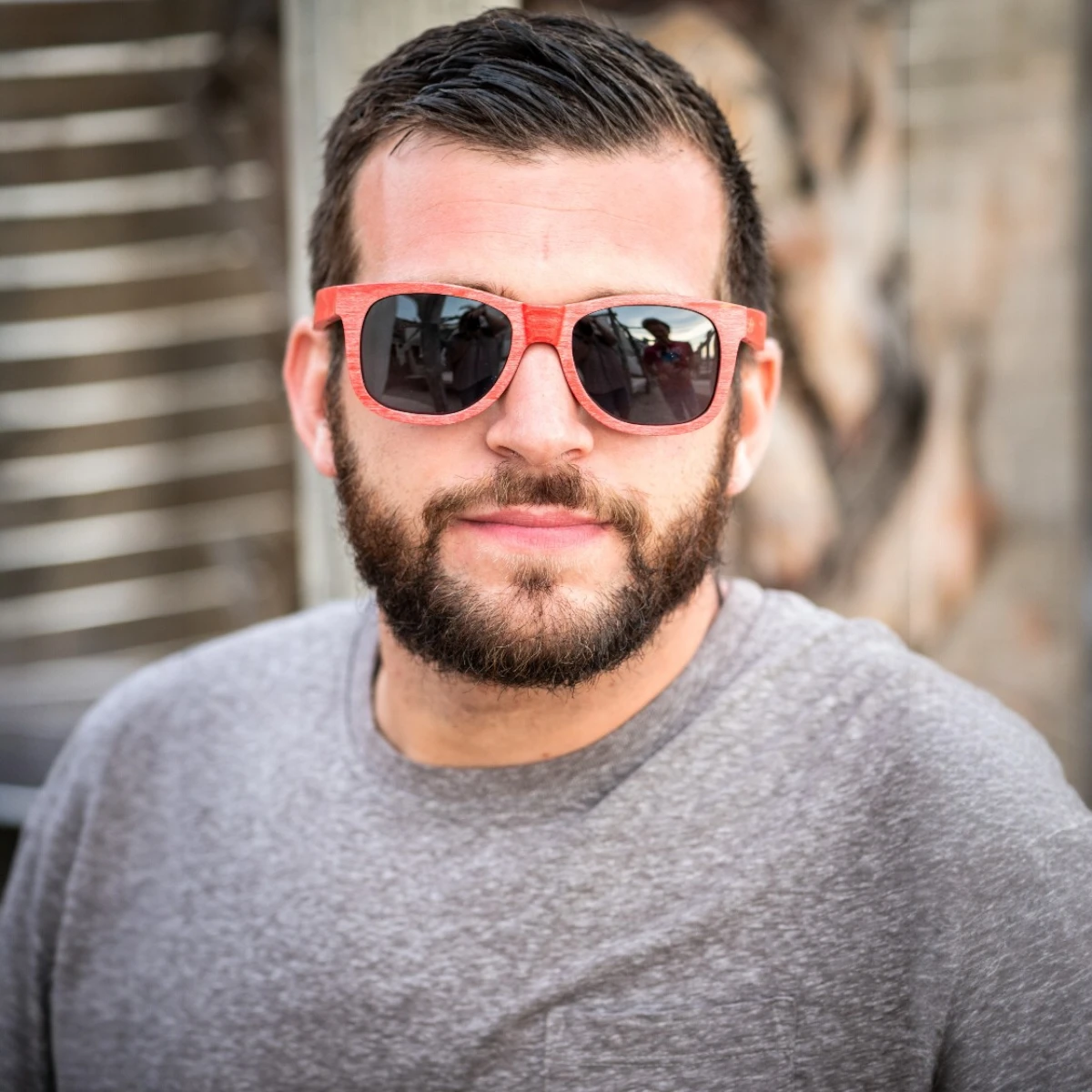 Lunettes en bois San-Francisco-Red – Image 2