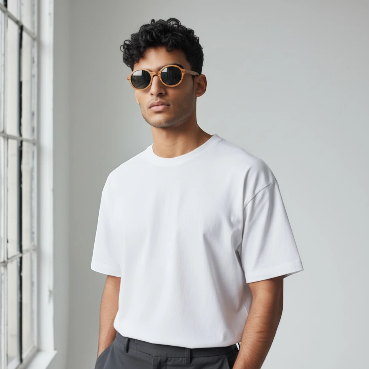 Lunettes soleil bois Georges-Zebra – Image 2