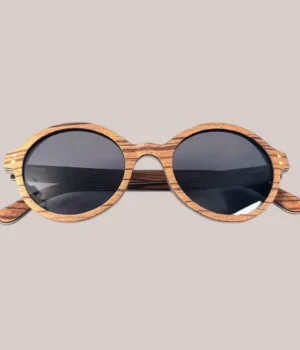 Lunettes soleil bois Georges-Zebra