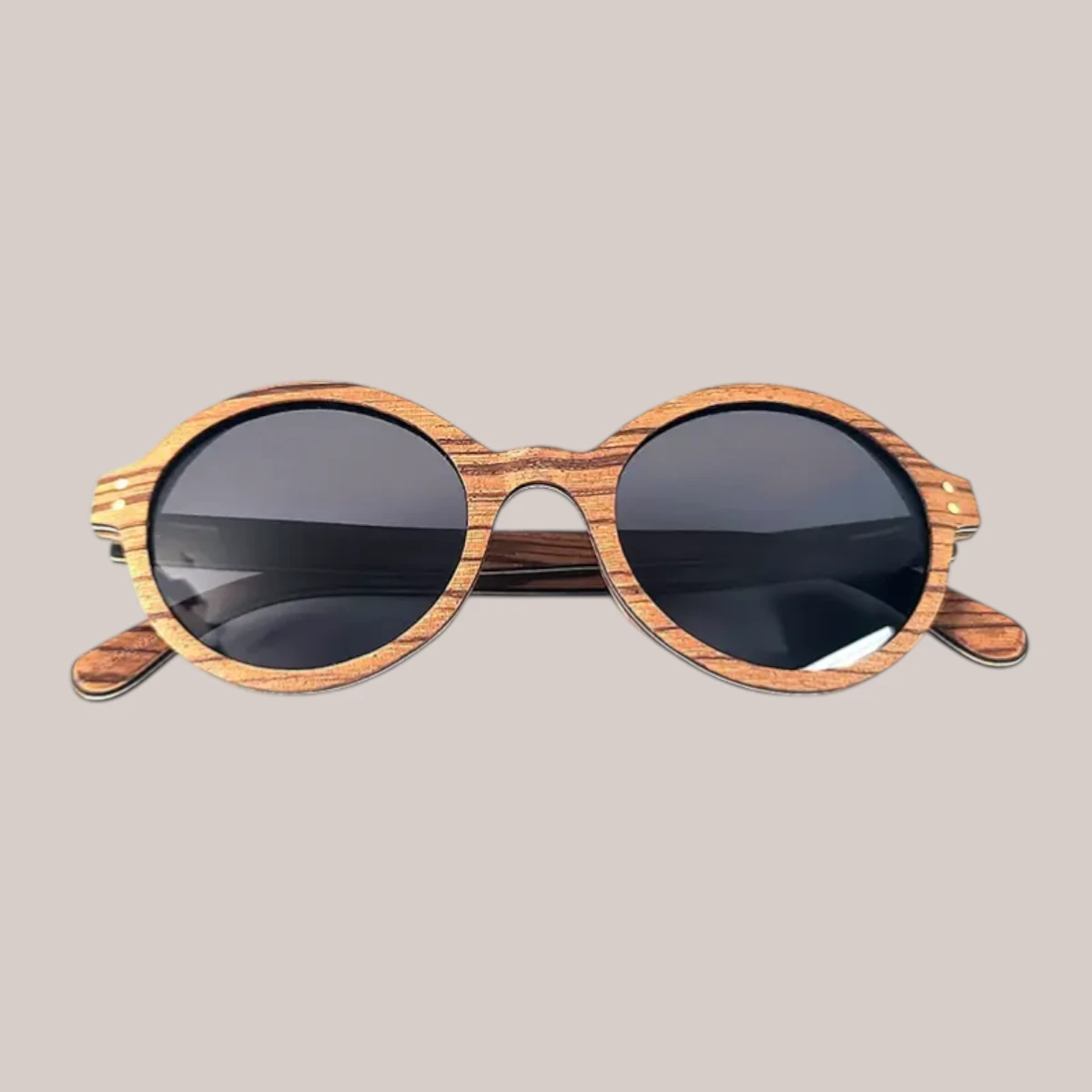 Lunettes soleil bois Georges-Zebra