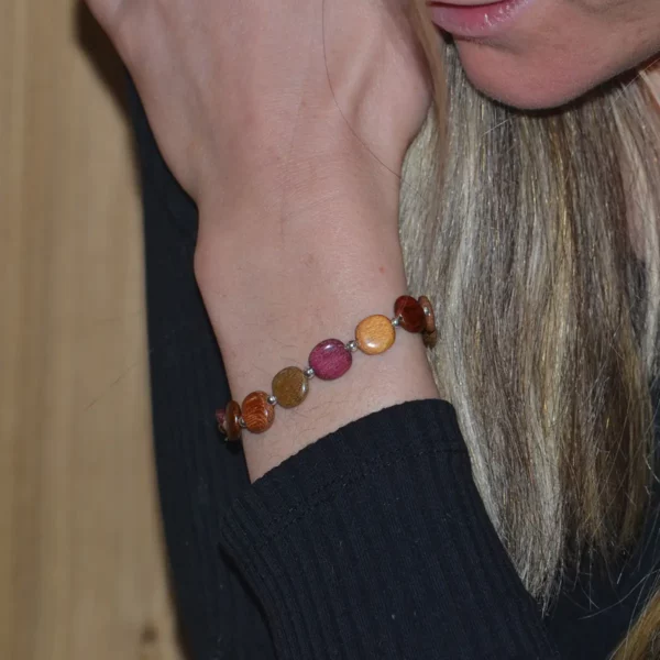 Acheter Bracelet Bois Multicolore Cecilia en Ligne - Élégant et Léger | MyEssenciel