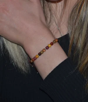 Bracelet Fatya - Perles Bois Colorées, Style Ethnique et Tendance, Fait Main