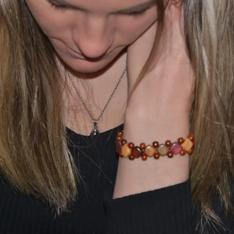 Bracelet Bois Multicolore Grenita - Bijou Bohème Chic Tendance | My Essenciel