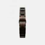 Bracelet de montre en bois d'Ébène avec boucle en acier inoxydable