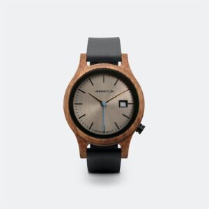 Bracelet interchangeable en cuir noir pour montre femme
