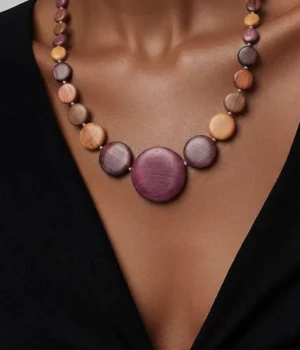 Collier bois multicolore Gammia