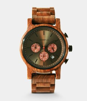 Montre masculine avec boitier de 42mm et chronomètre