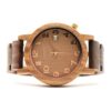 Montre bois gaiac London avec bracelet en noyer