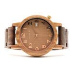Montre bois gaiac London avec bracelet en noyer