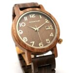 Montre bois gaiac London avec mouvement Ronda 515