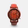 Montre homme rouge bois London