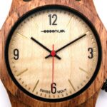 Montre en bois noyer avec bracelet interchangeable