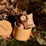 Bracelet en cuir de vachette marron de la montre Moka